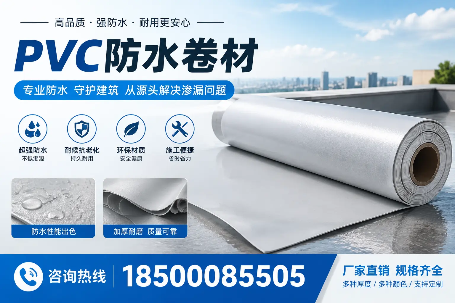 选择pvc防水卷材时,盘锦用户的常见疑问